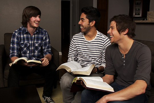 men's Bible study group