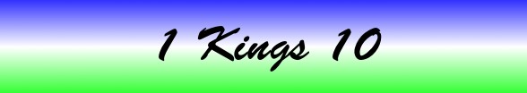 1 Kings Chapter 10