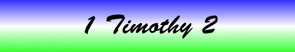 1 Timothy Chapter 2