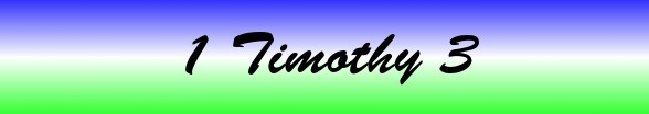 1 Timothy Chapter 3