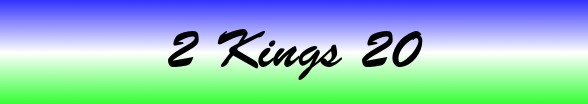 2 Kings Chapter 20