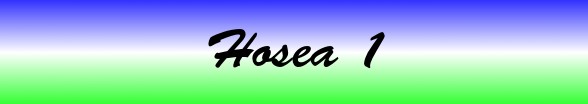 Hosea Chapter 1