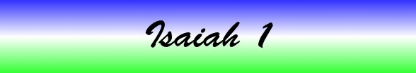 Isaiah Chapter 1
