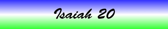 Isaiah Chapter 20