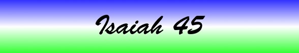 Isaiah Chapter 45