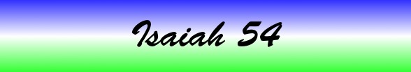 Isaiah Chapter 54