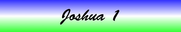 Joshua Chapter 1