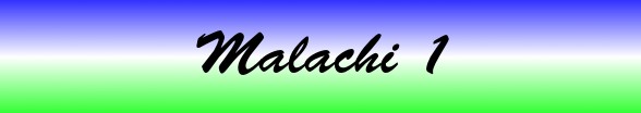 Malachi Chapter 1