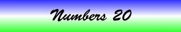 Numbers Chapter 20
