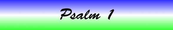 Psalms Chapter 1