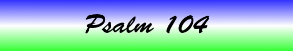 Psalms Chapter 104