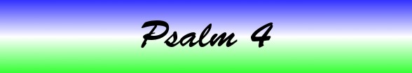 Psalms Chapter 4